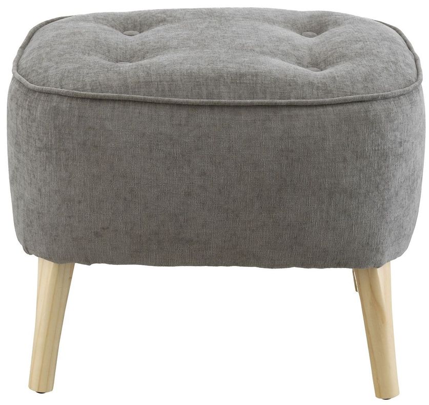 Pouf Máxima Gris Claro Altea 55x45x45 cm Máxima Design-0
