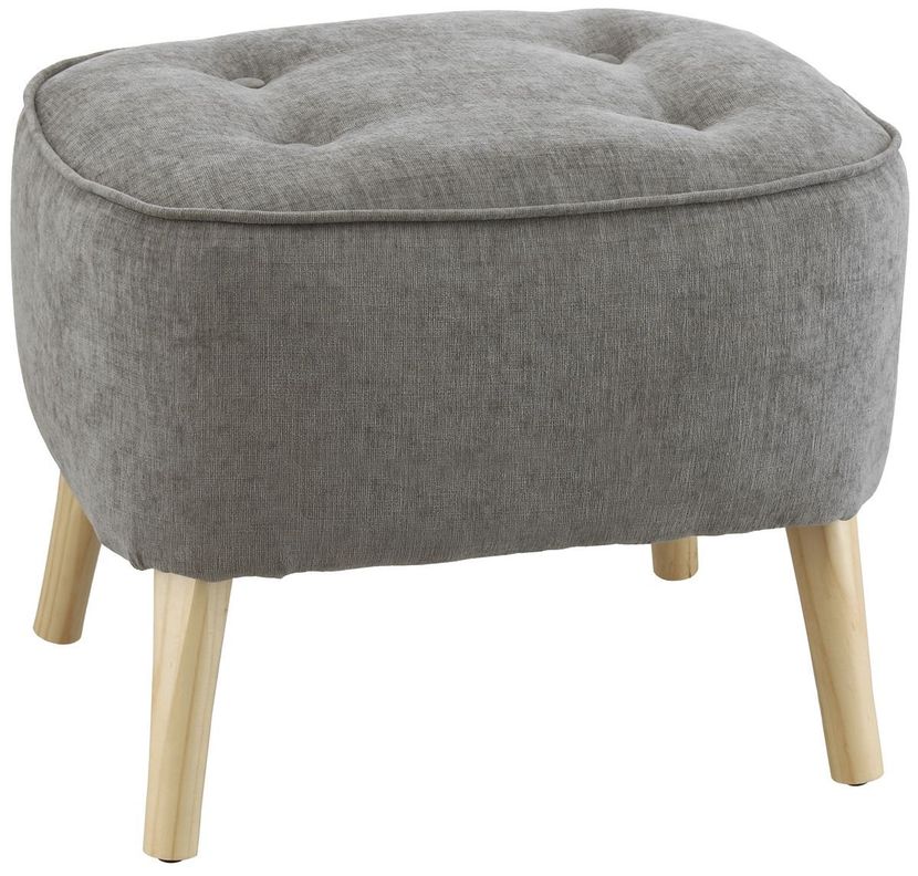 Pouf Máxima Gris Claro Altea 55x45x45 cm Máxima Design-1