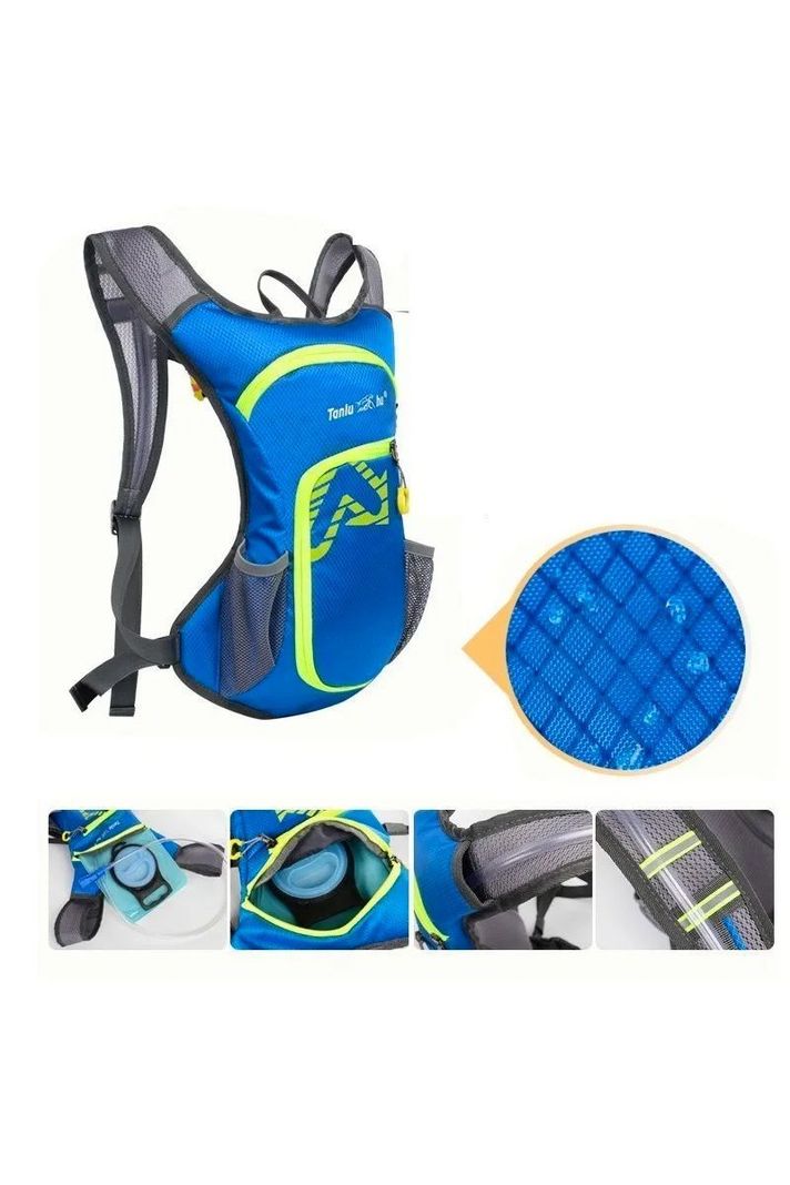Mochila Camellback Trekking + Bolsa Hidratación Azul-3