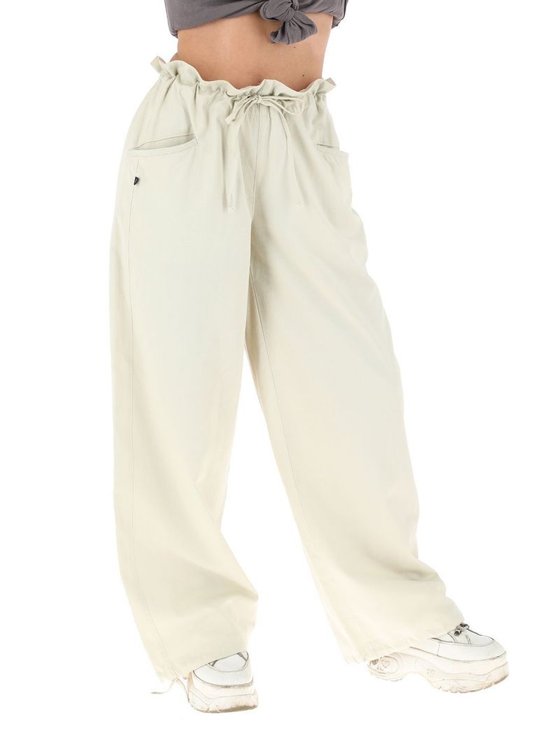 Pantalon Ameba Beige Mujer-1