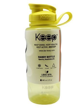 BOTELLA COLORES 800ML KEEP amarilla-0