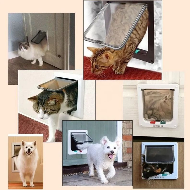 Puerta Interior Para Gatos Y Perros Mascotas-3