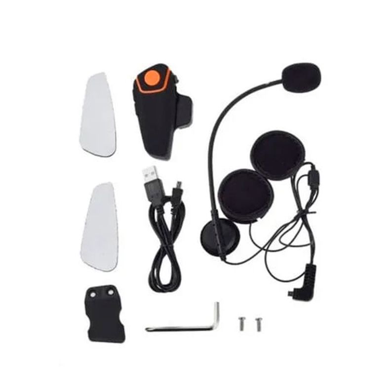 Audifono Bluetooth Para Moto Casco Distancia 800m-1