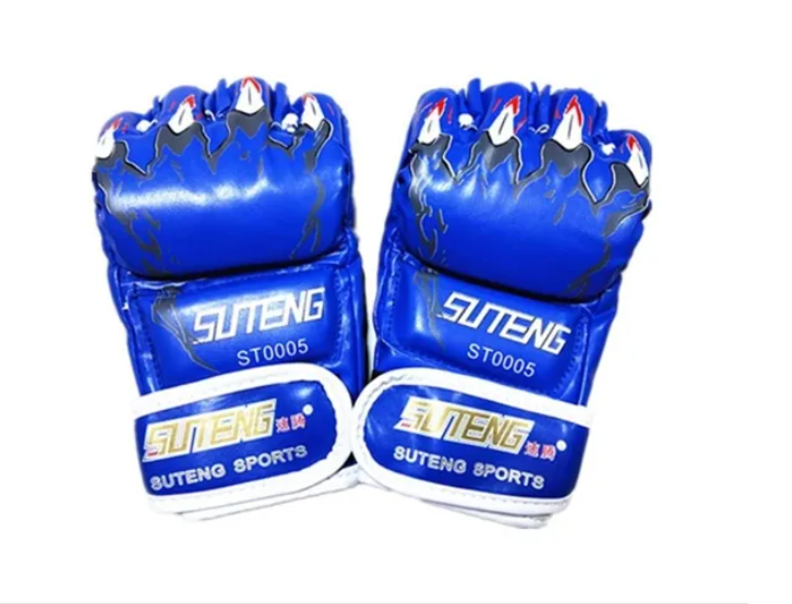 Guantes Boxeo Lucha Mma De Medio Dedo Para Entrenamiento-1
