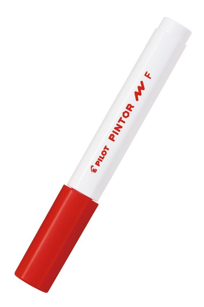 MARCADOR PINTOR FINO ROJO-0