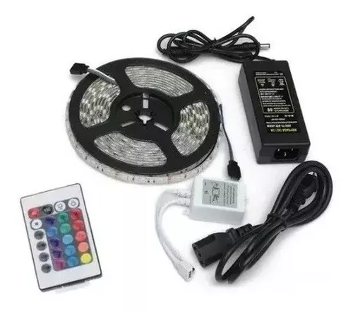 Tira Cinta Led RGB Y Multicolor 5 Metros Con Control Remoto-4