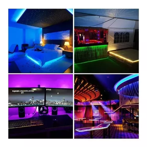 Tira Cinta Led RGB Y Multicolor 5 Metros Con Control Remoto-1