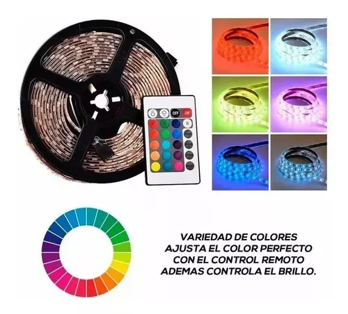 Tira Cinta Led RGB Y Multicolor 5 Metros Con Control Remoto-2