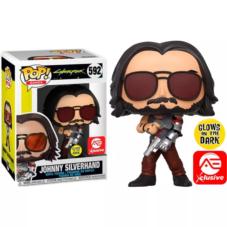 Volver Figura Funko Pop, Johnny Silverhand - Cyberpunk - 592 Gitd-0