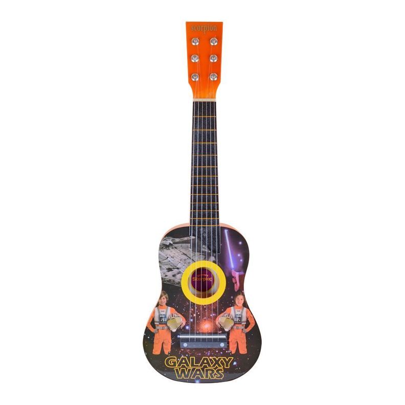 GUITARRA DE NIÑO 25 PULAGADAS NARANJA SCORPION-0