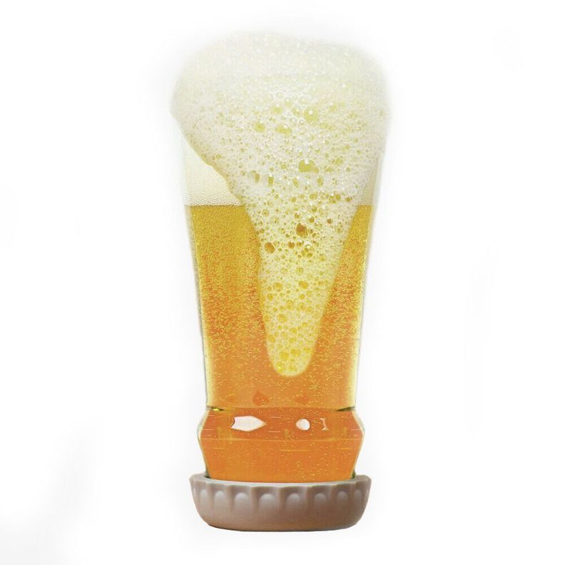 Vaso Cervecero Diseño Tapa Corona Chapa Vaso De Cerveza-0