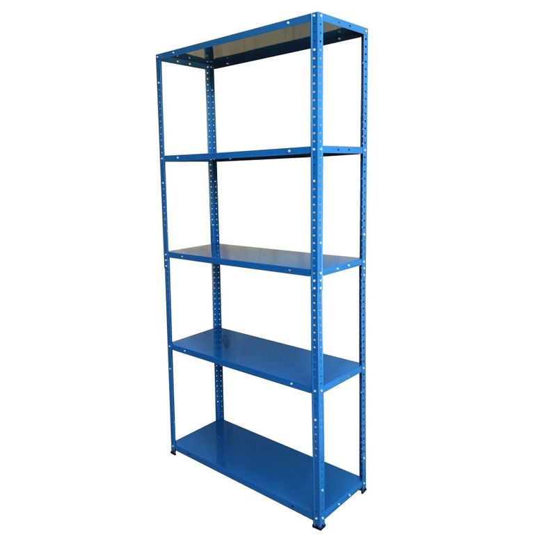 Repisa Estante Metálico 170x80x30cm Color Azul Petróleo-0