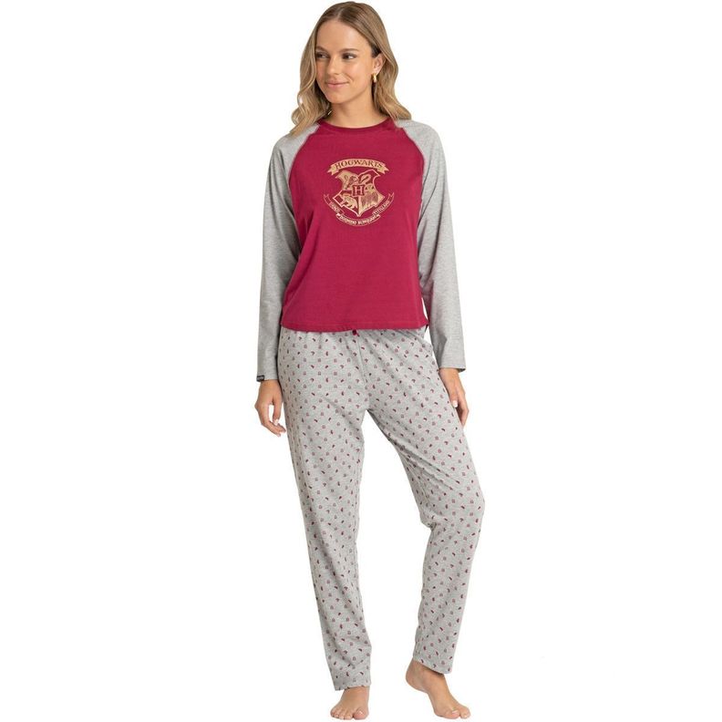 Pijama Algodón Mujer Invierno Harry Potter C1 Top-0