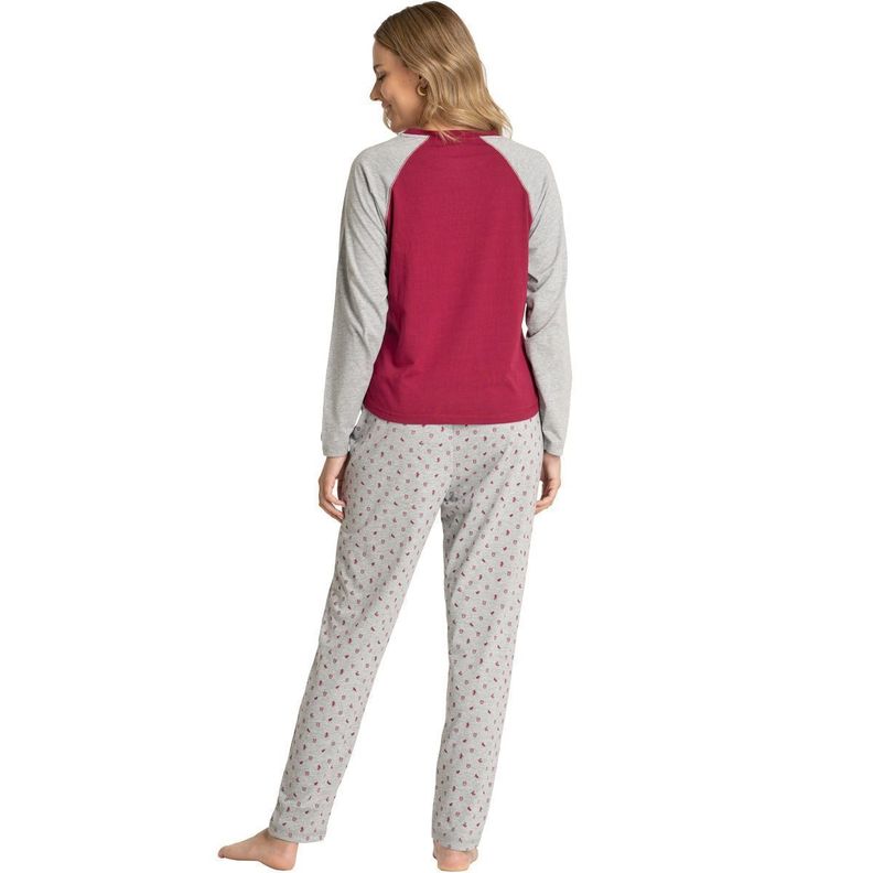 Pijama Algodón Mujer Invierno Harry Potter C1 Top-1