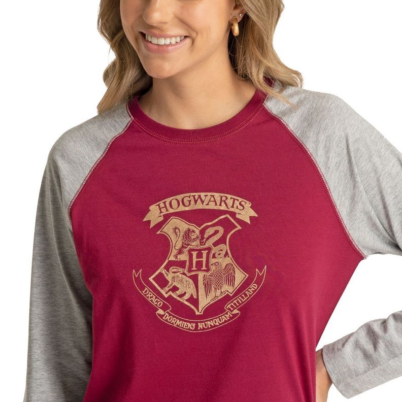 Pijama Algodón Mujer Invierno Harry Potter C1 Top-2