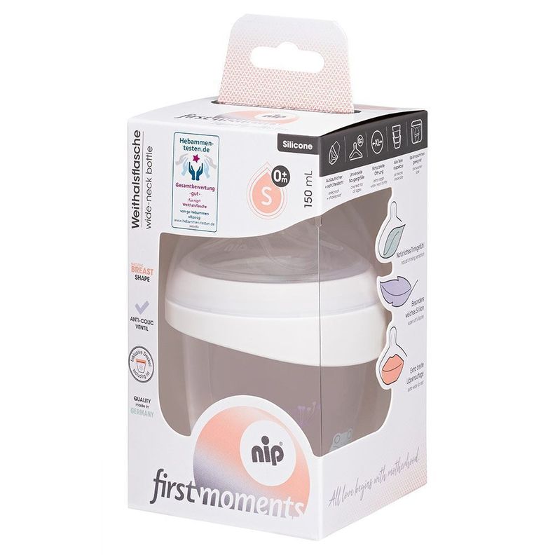 Mamadera Moment Cuello Ancho Rana 150 ml NIP -0