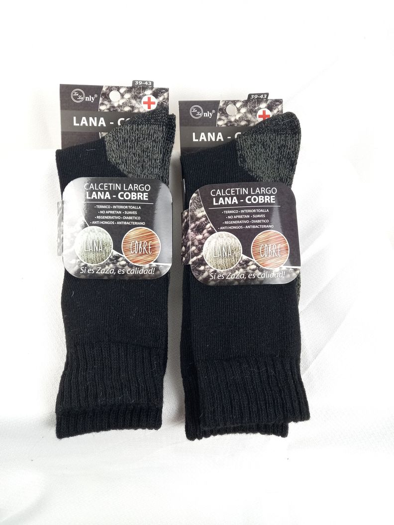 Pack De 2 Pares De Calcetines De Hombre Lana/Cobre-0