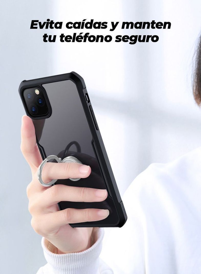 Carcasa Para Iphone 12 Pro Max Con Anillo Militar Grade Reforzada-5