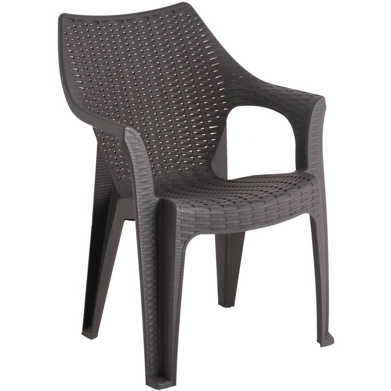 Silla Aruba Rattan Terraza Camping Apoyabrazos-0
