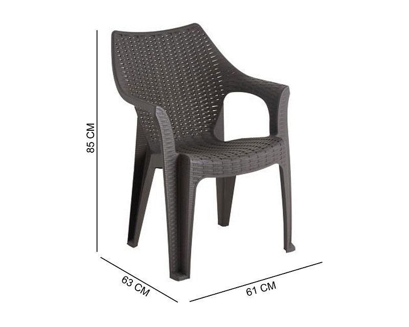 Silla Aruba Rattan Terraza Camping Apoyabrazos-4