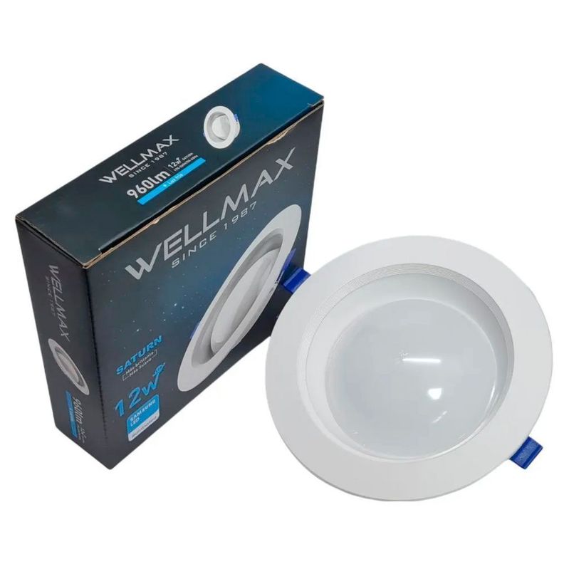 Foco Led Embutido Redondo 12w Saturn Wellmax-2