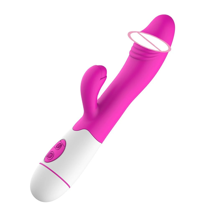 Vibrador Dual Conejito 30 Funciones-2