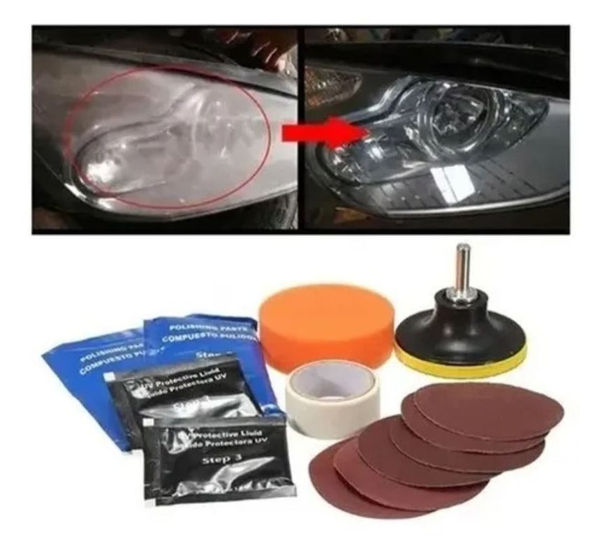 Kit Pulidor Micas Y Faros Principales Motos Y Autos-1