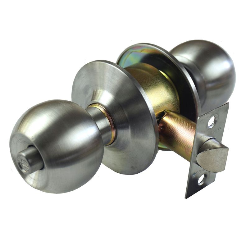 Cerradura Pomo Baño Inox-1