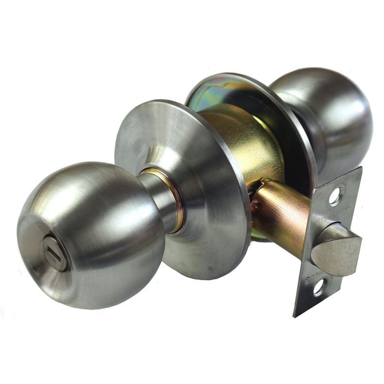 Cerradura Pomo Baño Inox-0