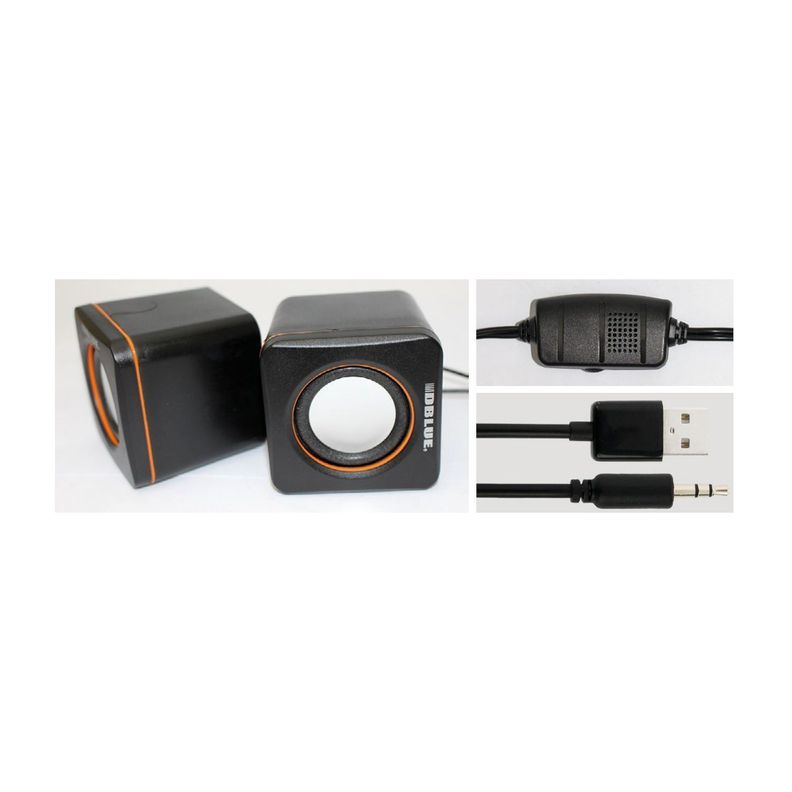 Parlante Para Pc O Notebook 2.0 Usb Y Auxiliar - PuntoStore-1