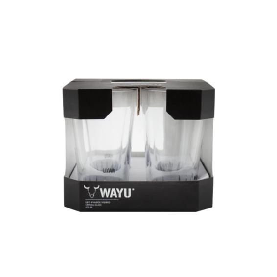 SET 4 VASOS VIDRIO WAYU-2