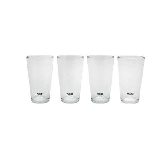 SET 4 VASOS VIDRIO WAYU-0
