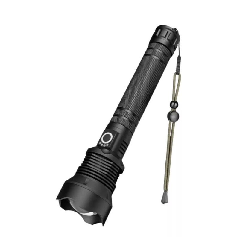 Potente Linterna Led P90 De Carga Usb Aleación De Aluminio-2