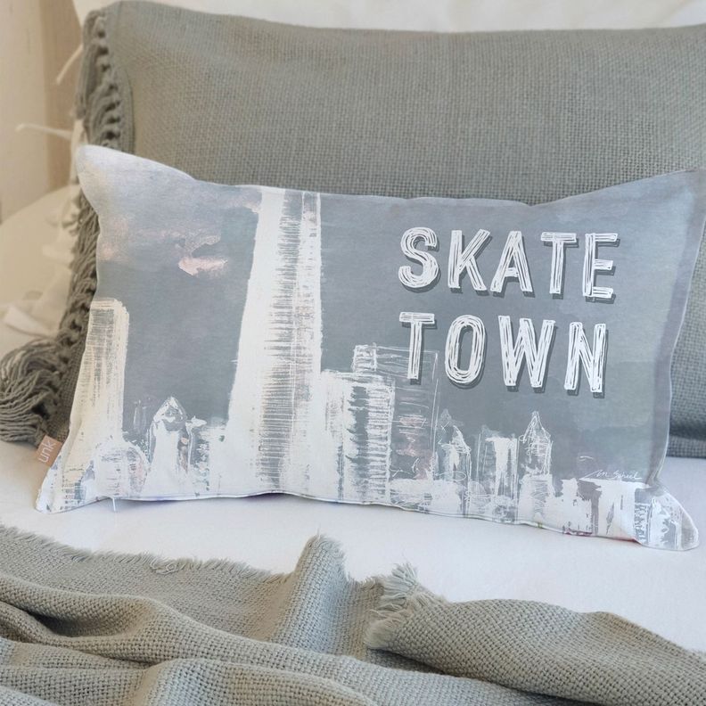 FUNDA COJÍN ALGODÓN SKATE TOWN 50X30-1