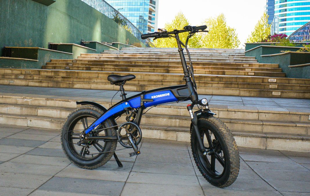 Krossride E-BIKE Plegable Azul-4