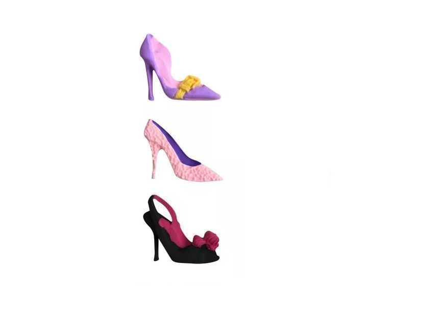 Molde De Silicona Tacon Molde Zapato Molde Fondant-4