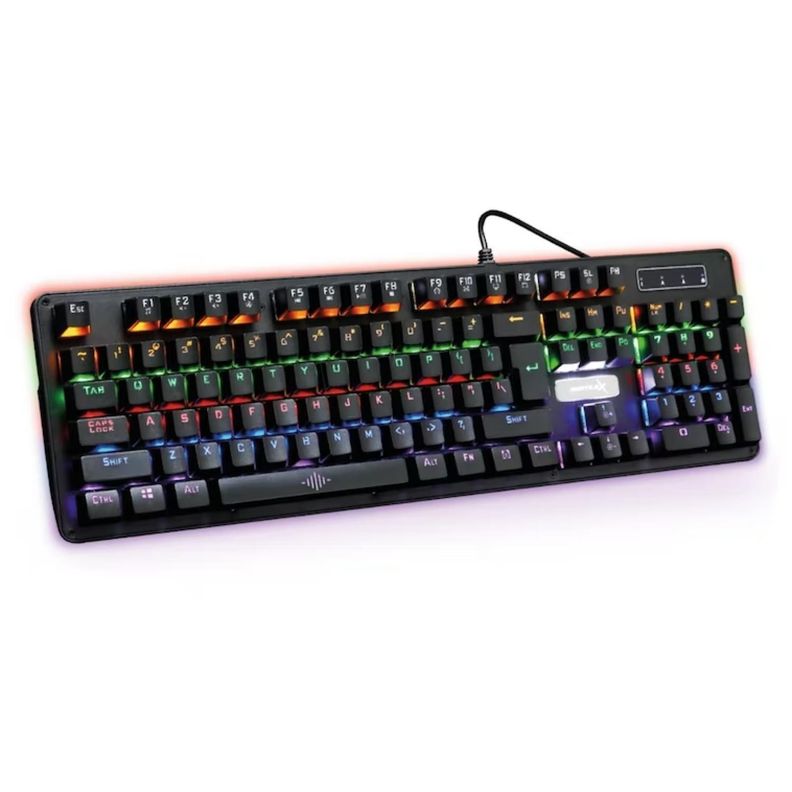 Teclado Gamer Pro Mecanico RGB Para PC USB Reptilex-0