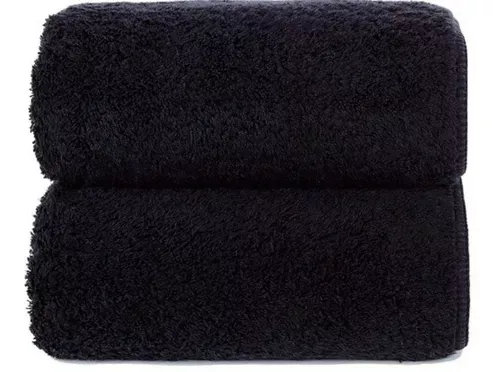Juego De Toallas Negra 450 Grs/m2 (Baño Y Mano)-0