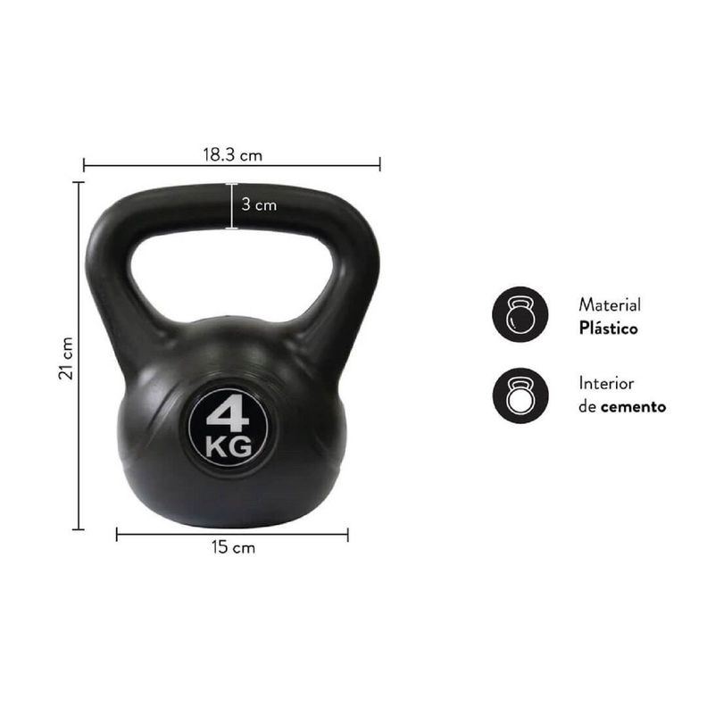 Kettlebell - Pesa Rusa 4 kg-1