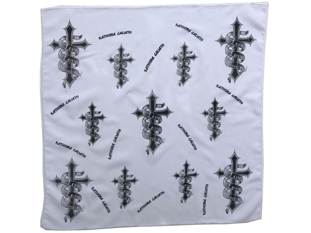 Bandana Blanca Estampada-0
