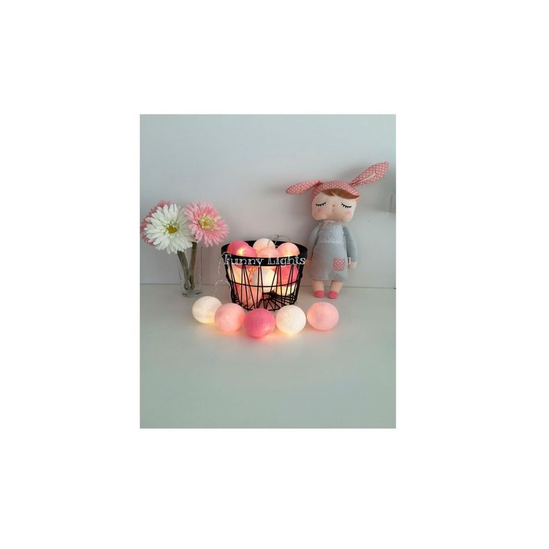 Guirnalda Luces Led Decorativas 20 Esferas Luz Blanca Cálida-1