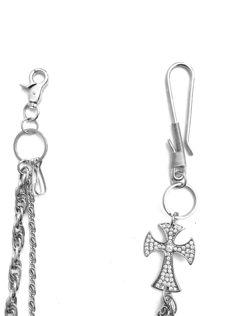 Cadena de Jeans y Cruz con strass-1