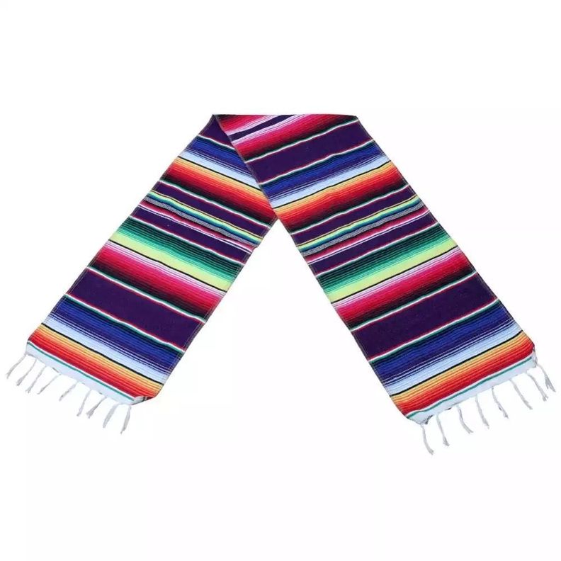 Mantel Decorativo Estilo Mexicano Rectangular -0