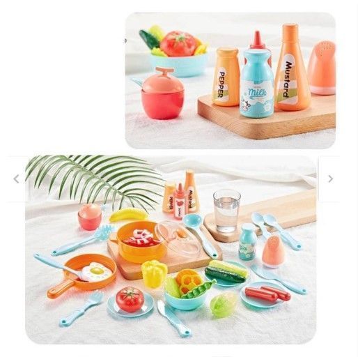 Cocina De Juguete 42 Accesorios Estilo Moderno Azul-7