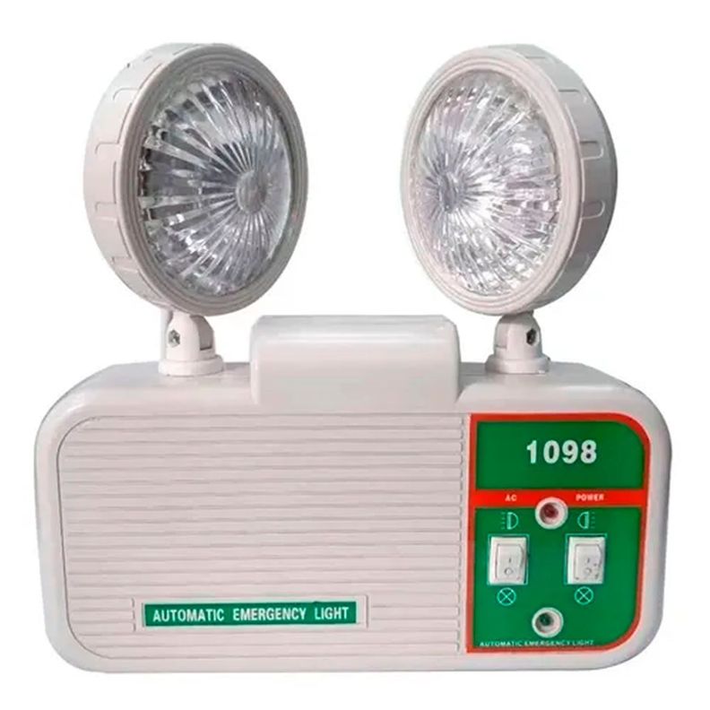 Luz Lampara Emergencia Led Doble Foco-0