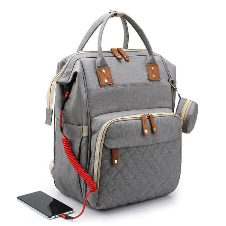 BOLSO MOCHILA MATERNAL PAÑALERA CON ENTRADA USB-0