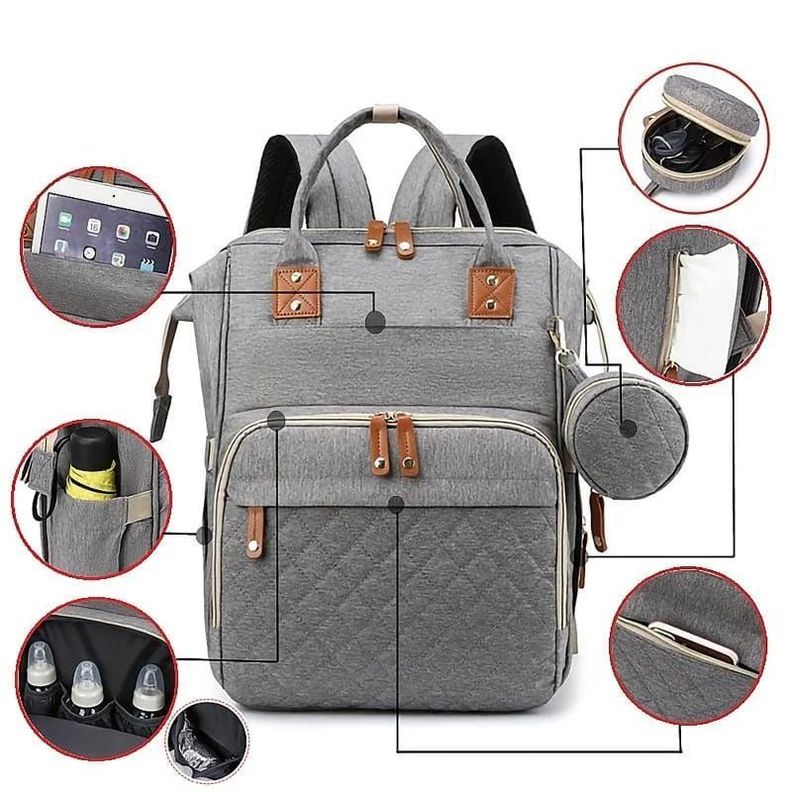 BOLSO MOCHILA MATERNAL PAÑALERA CON ENTRADA USB-4