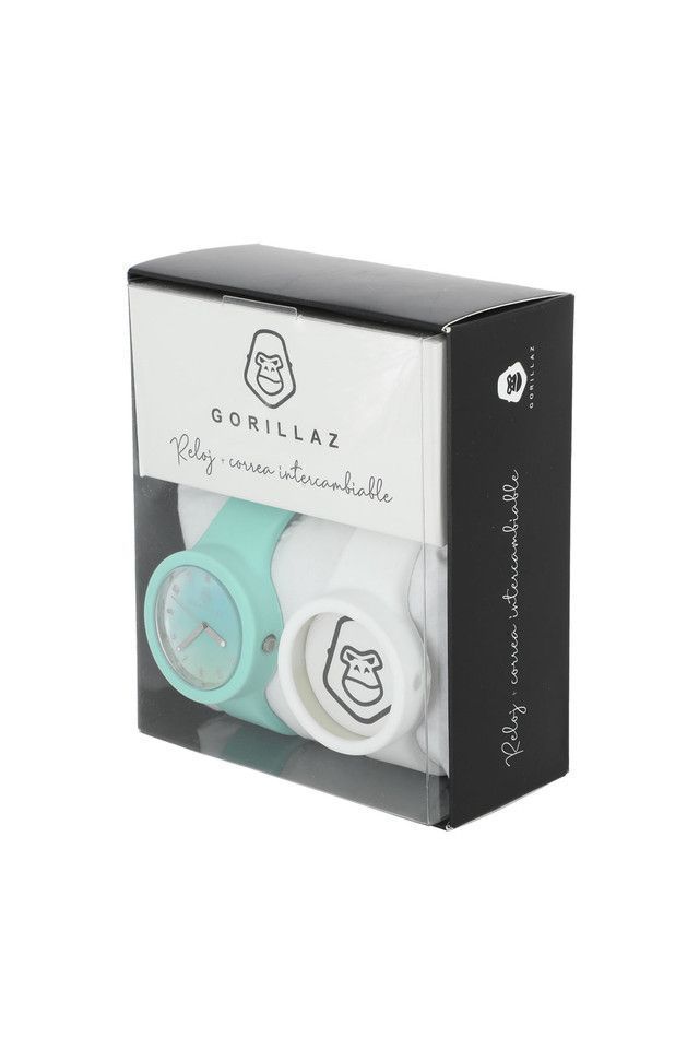 Reloj Pack Rubber Mint White Gorillaz