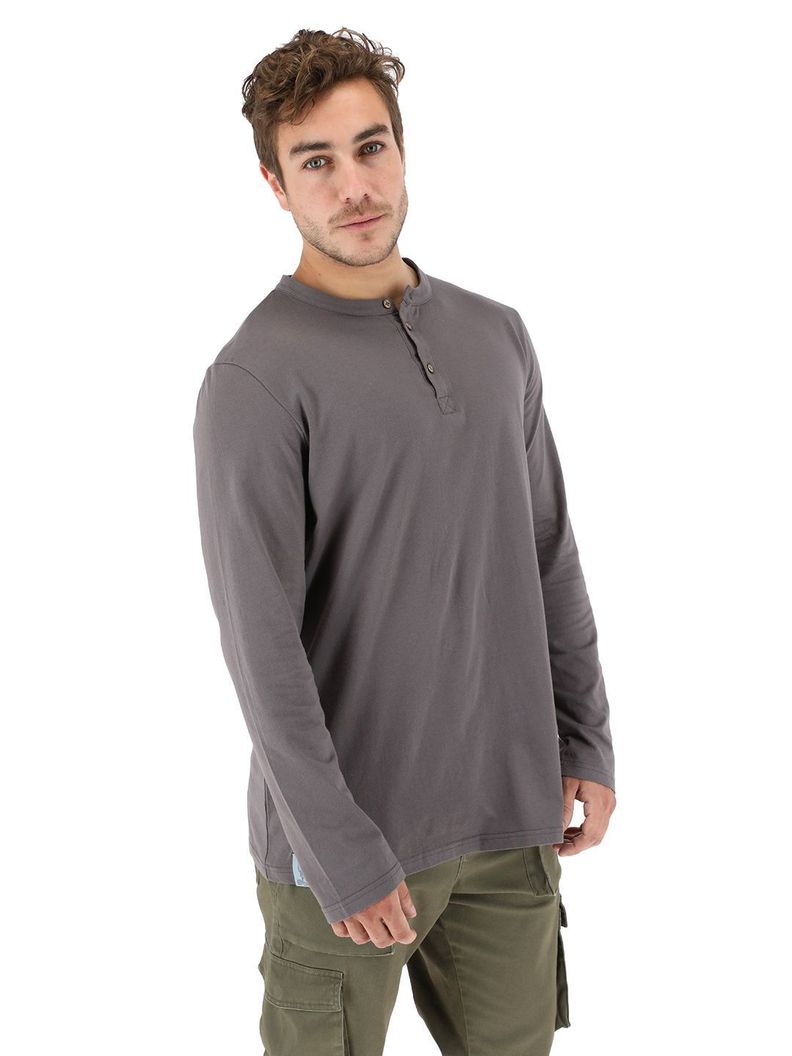 Polera Picuda Gris Hombre-0