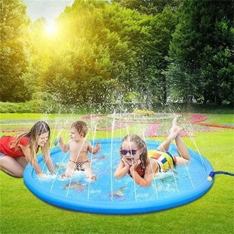 Alfombra Inflable Para Lluvia De Agua Cojín Verano Niños Favorito-3